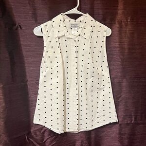 Anthony Richards Black Polka Dot Blouse